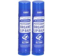 Dr. Bronner's Peppermint Organic Lip Balms Soin(S)S Des Lèvres 2x4 g