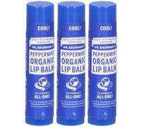 Dr. Bronner's Peppermint Organic Lip Balms Soin(S)S Des Lèvres 3x4 g