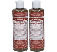 DR BRONNER'S savon liquide eucalyptus Savon Liquide 2x240 ml