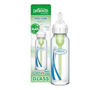 Dr. Brown’s Biberon en verre anti-colique Options+ 250 ml, dès la naissance | Conçu pour limiter l’air avalé