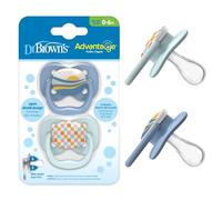 Dr. Brown's Advantage Lot de 2 tétines Blue Sunrise, 0-6 m