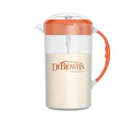 Dr. Brown's Baby Formula Mixing Pitcher with Adjustable Stopper, Locking Lid & No Drip Spout, Orange, BPA Free, 36oz, 1 Pack