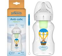 DR BROWN'S Biberon à col large 330ml tétine moyenne 3m+ DECOR KINGDOM