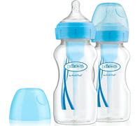 Dr Brown's Biberon à col large Options+ 270 ml Bleu pack de 2 WB92602-GBX