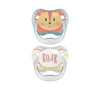 Dr Brown's Tétine Etape 1 Bleu Animal Faces 2 Pièces