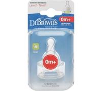 Dr Browns Dr Browns Niveau 1 Options de tétines standard, 2 pièces