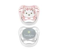 Dr. Brown's Sucette Prevent Animals 0-6m Rose x2