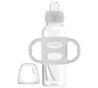 Dr. Brown's Gourde de transition étroite avec poignées en silicone, 250 ml - Gris