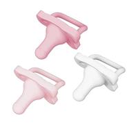 Dr. Brown's HappyPaci Lot de 3 tétines 100 % silicone 0-6 m, sans BPA, blanc, rose, rose clair