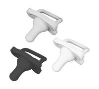 Dr. Brown's HappyPaci Lot de 3 tétines 100 % silicone 0-6 m, sans BPA, noir, gris froid, blanc