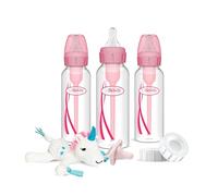 Dr. Brown's Natural Flow® Anti-Colic Options+™ Narrow Biberon pour bébé 250 ml + coffret cadeau avec à débit lent de niveau 1
