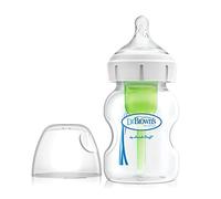 Dr Brown's Natural Flow Anti-coliques Options+ Biberon à col large, 150 ml, avec tétine de niveau 1, lot de 1