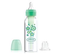 Dr. Brown's Natural Flow Options+ Kit de Transición 2 en 1 del Biberón al Vasito, Verde (Green), 250 ml