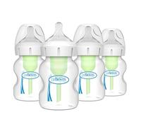 Dr. Brown's Options+ Bouteille pour bébé à col large, 5 oz (4 pièces)