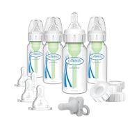 Dr. Brown's Options+ Ensemble de biberons anti-coliques à débit lent pour prématuré et nouveau-né avec biberons de 118 ml et HappyPaci
