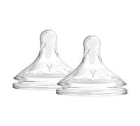 Dr. Brown'S Options +, Tétine silicone coupe en et (pour céréales) Bouche large, 9 mois, Transparent