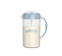 Dr. Brown's Pichet de Mélange pour Préparation de Formule Infantile avec Bouchon Réglable, Couvercle Verrouillable et Bec Anti-Goutte, 946ml, Sans BPA, Bleu