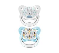 Dr. Brown's Tétine Prevent en silicone T-1 0-6 mois Bleu 2 unités