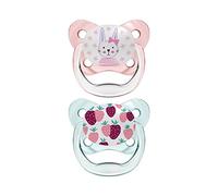 Dr. Brown's Tétine Prevent en silicone T-1 0-6 mois Rose 2 unités