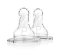 Dr. Browns Tétines en silicone Lot de 2 tétines pour biberon Standard 0 mois et plus