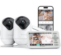 Dr.Care Babyphone 2 Camera WiFi 1080p, 4", App, Alerte Mouvement & 3000mAh