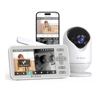 Dr.Care Babyphone Camera WiFi 1080p, 4", App, Alerte Mouvement & 3000mAh