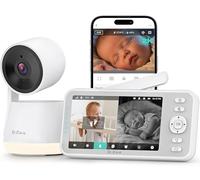 Dr.Care LumiView Babyphone Caméra WiFi 5" 2K FHD - App Contrôle, Confidentialité, Batterie 5000mAh, Alertes Bruit & Mouvements, Vision Nocturne HD, Lumière RGB, Portée 390m
