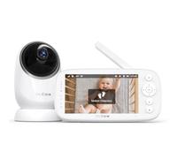 Dr.Care NovaView Pro Babyphone Caméra avec Détection de Mouvement - sans WiFi, Écran 5" 1080P, Batterie 5000mAh, Vision Nocturne, Zoom 2X/4X, Audio Bidirectionnel, Caméra Pivotante, Portée 390m