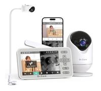Dr.Care VistaView Lite Moniteur Bébé WiFi Intelligent avec Clip - Écran 4” 720P Split Screen, Caméra 1080P, App Mobile, Vision Nocturne HD, Audio Bidirectionnel, Alertes Mouvement