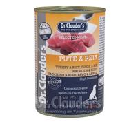 Dr. Clauders Dog Dinde & Riz | 6 x 400 g de nourriture humide pour chien
