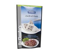 Dr. Clauder's | Nourriture humide pour chats | Variété Best Pearls en sauce | Différentes saveurs | Enveloppes 20 x 100 g | Saumon et truite