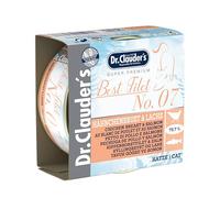 Dr. Clauder's Nourriture humide premium pour chats Variété Best Filet 24 x 70 g Différentes saveurs (poitrine de poulet et saumon)