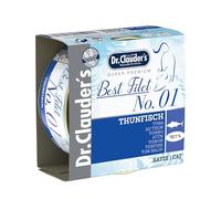 Dr. Clauder's Nourriture humide premium pour chats Variété Best Filet 24 x 70 g Différentes saveurs (Thon)