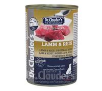 Dr. Clauders Selected Meat Agneau & Riz Lot de 6 boîtes de nourriture humide pour chien 400 g