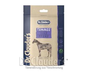 DR.CLAUDER'S - Snack d'entraînement | Snacks faciles à digérer à base de 95 % de viande avec de l'inuline pour chiens et chats Friandises séchées à la vapeur en sachet fraîcheur | 80 g Cheval