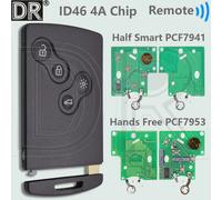 DR - clé télécommande de voiture intelligente, demi-intelligente/mains libres, ID46 4A PCF7953M, pour Renault Megane Laguna Grand Scenic Fluence Clio IV Captur No Smart KOLEOS
