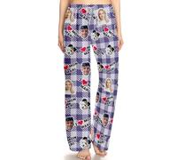 Dr Custom Pantalon de Pyjama Personnalisé I Mon Mari avec Photo de Visage - Cadeau Saint-Valentin Drôle pour Femme - Tissu Doux & Épais avec Poches