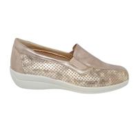 Dr. Cutillas 43646 Mocassins confortables pour femme Doré champagne | Forme large, mousse à mémoire de forme et talon compensé léger pour femme, multicolore, 37 EU