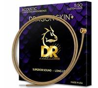 DR Strings – Cordes de guitare acoustique DAP-11 – Bronze phosphoreux DRAGON SKIN+ 11-50