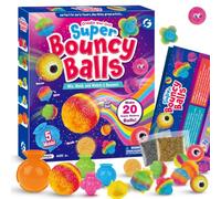 Dr. Daz Bricolage balles rebondissantes Lot de 30 balles | Multicolores pour Enfants à partir de 7 8 9 10 Ans