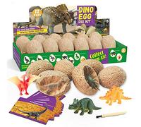 Dr. Daz, Kit de Fouilles de Dinosaures - Kit d'Excavation d'Œufs de Dinosaure - Cadeau Scientifique et Jouets et Jeu pour Garçons Filles de 6-12 Ans