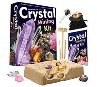 Dr. Daz - Kit d'Extraction De Cristaux Kit d'Extraction De Pierres Précieuses Pour Enfants,Véritables Pierres Précieuses Et Minérales Kit d'Extraction De Sciences Education Jouets,Gemmes à Extraire