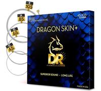 DR DBQ-45/100 - DRAGON SKIN+™, Cordes de basse avec revêtement Quantum Nickel, Son supérieur avec sensation agréable et longue durée de vie : Medium Light 45-100