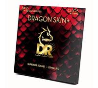 DR DBS-45 Dragon Skin+ Stainless Steel Bass Guitar Strings 45-105 - Jeu de cordes pour guitare basse à 4 cordes