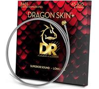 DR DBS-45 Dragon Skin+ Stainless Steel Bass Guitar Strings 45-105 - Jeu de cordes pour guitare basse à 4 cordes