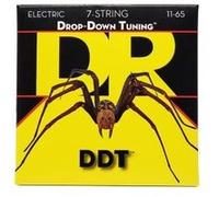 DR Strings - Jeu de cordes pour guitare électrique DDT7-11 Drop Down 7 cordes 11-65
