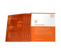Dr Dennis Gross Lot de 4 masques éclaircissants avec vitamine C, acide lactique et biocellulose - Ravive les peaux sèches et visiblement endommagées