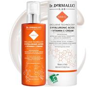Dr. Dermaluci Lab Crème Hydratante Visage BIO 100ml - 5 Acides Hyaluroniques, Vitamine C, Hexapeptide, Rose Damascena - Anti-Âge, Anti-Rides, Peaux Sèches Matures - AIAB Made in Italy