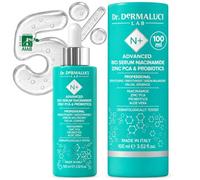 Dr. Dermaluci Lab Sérum Visage Niacinamide 5% 100ml Purifiant BIO | Dose Douce 5% aussi pour Peaux Sensibles - Pores, Sébum, Éclat - Zinc PCA, Prébiotiques, Aloe Vera BIO - AIAB, Italie