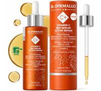 Dr. Dermaluci Lab Sérum Vitamine C, Acide Férulique, Éclat, 100ml BIO | Anti-Rides, Anti-Taches - Acide Hyaluronique, Curcuma, Centella Asiatica - Testé Dermatologiquement, AIAB, Made in Italy
